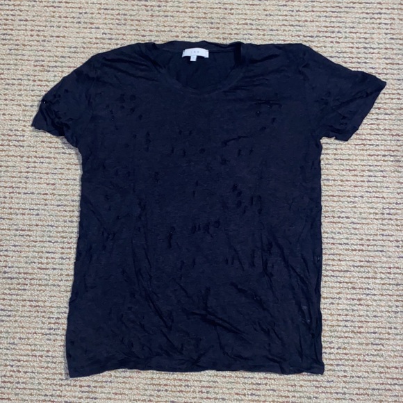 IRO Clay Tee Navy sz L - Picture 3 of 6
